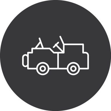 Modern oto tamir simgesinin vektör illüstrasyonu