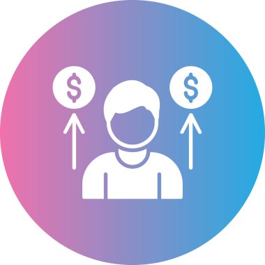 Dolar. Web simgesi basit illüstrasyon