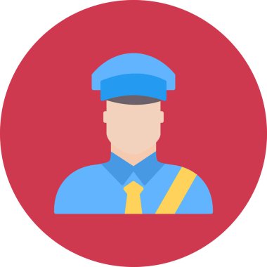 polis simgesi vektör illüstrasyonu