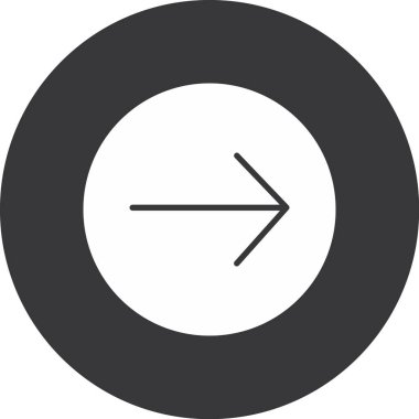 ok simgesi vektör illüstrasyonu