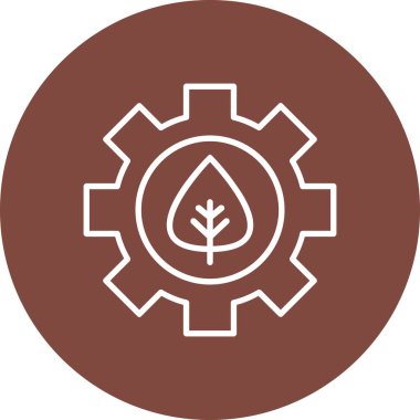 dişli simgesinin vektör illüstrasyonu