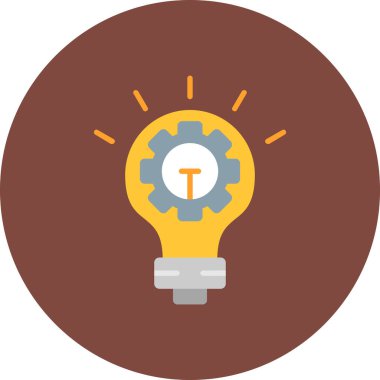 Fikir Vektörü Kabartma Simgesi Tasarımı