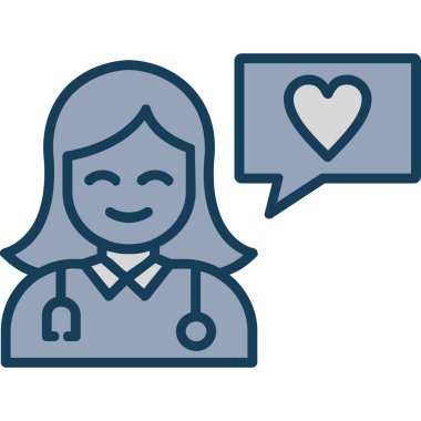 sohbet vektörü ince çizgi simgesi