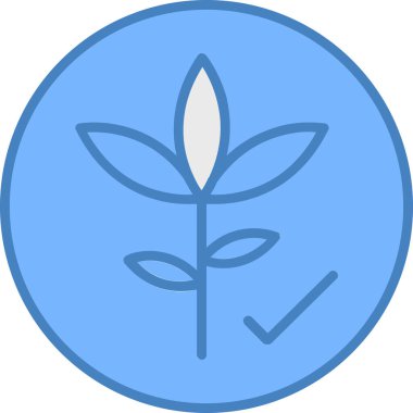 Yaprak. Web simgesi basit illüstrasyon