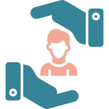 Tokalaşın. Web simgesi basit illüstrasyon