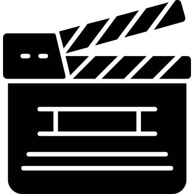 Klaket simgesi. düzenlenebilir cesur tasarım. Vektör çizimi. vektör illüstrasyonu.