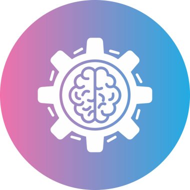 beyin ikonu vektör illüstrasyonu