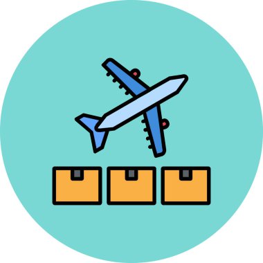 Uçuş Servisi. Basit illüstrasyon