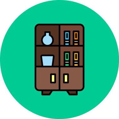 Mobilya. Web simgesi basit illüstrasyon