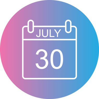 Takvim. Web simgesi vektör illüstrasyonu