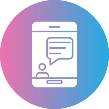 vektör sohbet simgesi