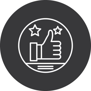 Başparmağı olan bir başparmağın vektör simgesi tasarımı