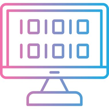 bilgisayar ekranı vektör simgesi modern basit vektör illüstrasyonu