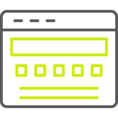 tarayıcı web simgesi basit tasarım