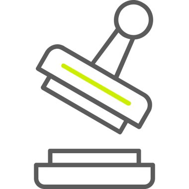 Boya Fırçası. Web simgesi basit illüstrasyon