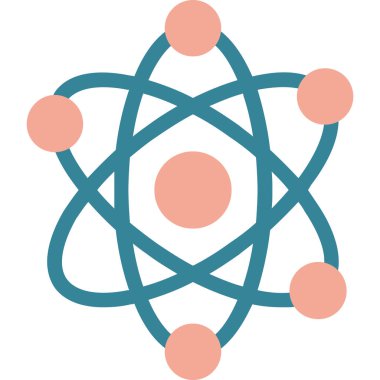 atom. Web simgesi vektör illüstrasyonu