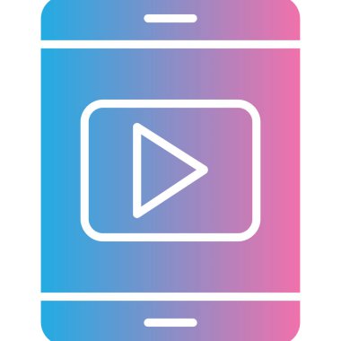 Modern akıllı telefon simgesinin vektör çizimi