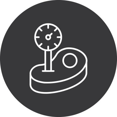 Pusula. Web simgesi basit illüstrasyon