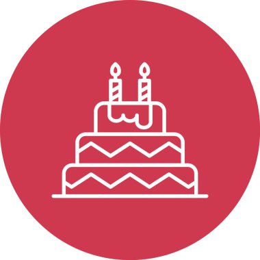 kek ikonu vektör illüstrasyonu