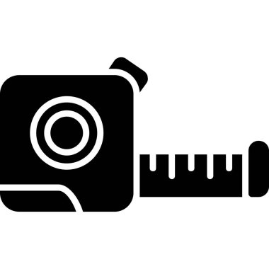 Ölçü mezurası simgesi, düz biçim