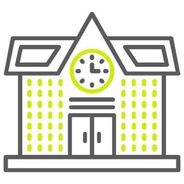 Otelde. Web simgesi basit illüstrasyon