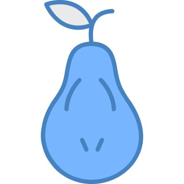 Armut meyve simgesi. vektör çizim