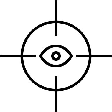 Hedef. Web simgesi basit illüstrasyon