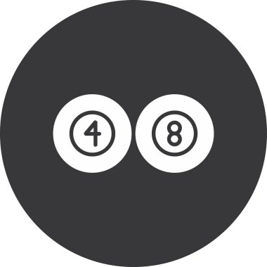 bilardo simgesi vektör illüstrasyon