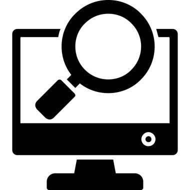 Ara. Web simgesi basit illüstrasyon