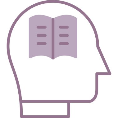 Kitap. Web simgesi basit illüstrasyon