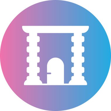 Modern yapı simgesinin vektör illüstrasyonu