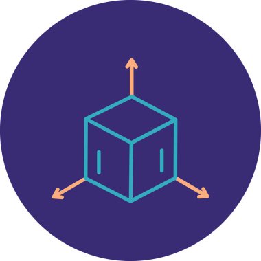 Düz bir şekilde bir pasta grafiğinin vektör simgesi