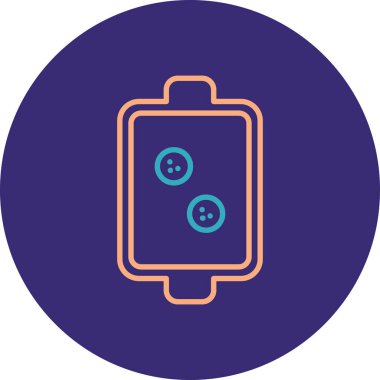 Pil simgesinin vektör illüstrasyonu