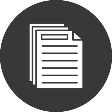 belge simgesi, vektör çizimi