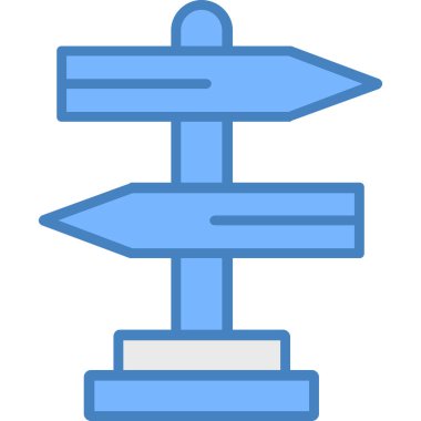 yön simgesi, basit vektör illüstrasyonu