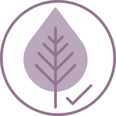 Yaprak ikonu vektör illüstrasyonu