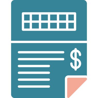 Bill düz vektör simgesi