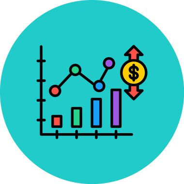 iş grafiği vektör illüstrasyonu