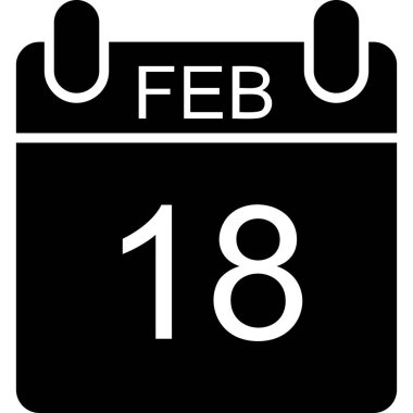 Takvim simgesi tasarımı, vektör illüstrasyonu