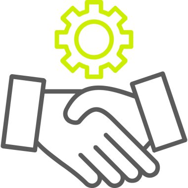 Tokalaşma ve vites vektörü simgesi