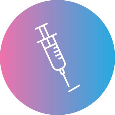 Şırınganın Vektör Resmi, Basit Simge