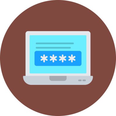 parola simgesi, vektör çizimi