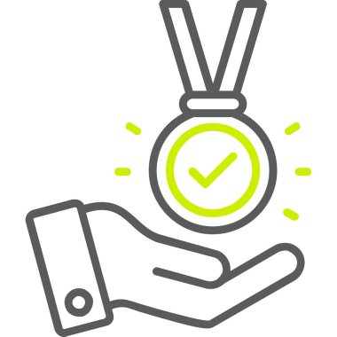 Ödül madalyası özet simgesini kontrol et