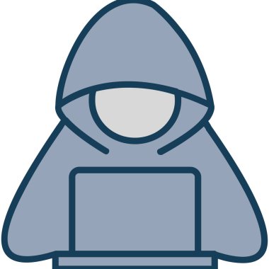 Hacker hacker simgesi tam biçimli