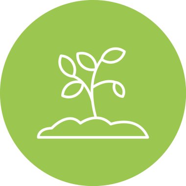 Bitki simgesinin vektör illüstrasyonu