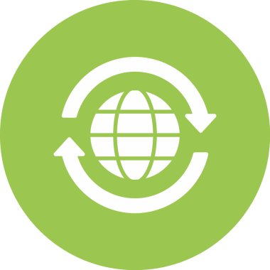 dünya simgesi, vektör illüstrasyonu.