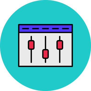 Web simgesi, vektör illüstrasyonu