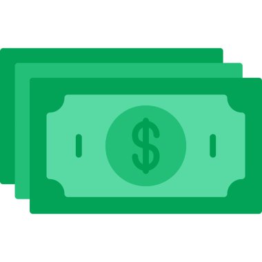 Fatura dolar para simgesi düz stil