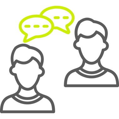 Sohbet simgesi vektör illüstrasyonu