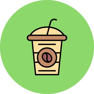 kahve fincanı ikonu vektör illüstrasyonu